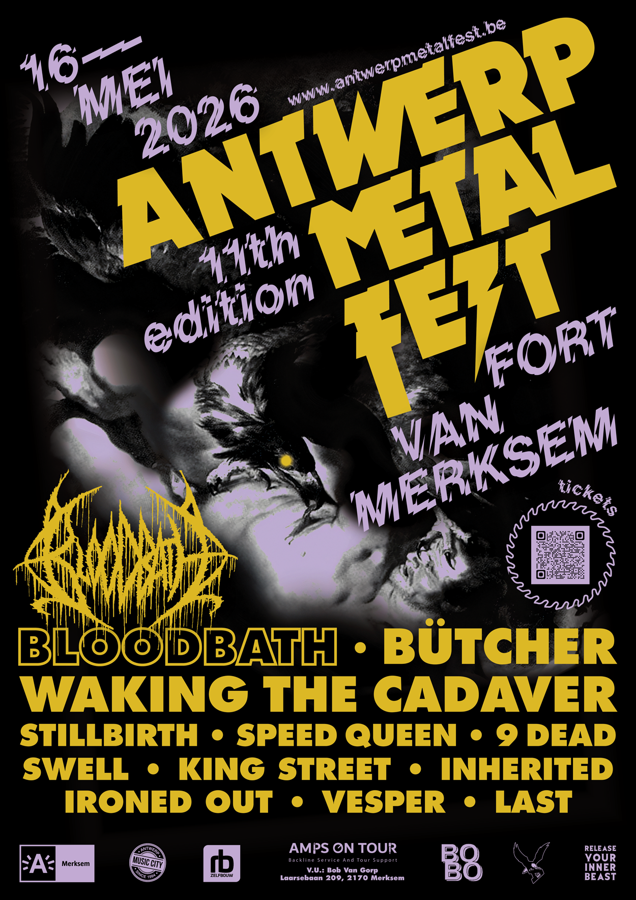 Antwerp Metal Fest Poster 2026