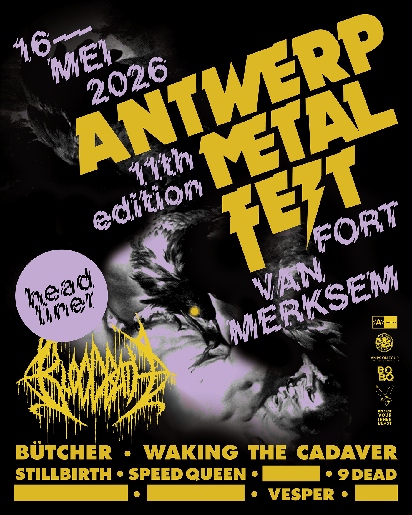 Antwerp Metal Fest Poster 2026